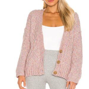 Free People Molly Cable Cardi in Angel Food Cake